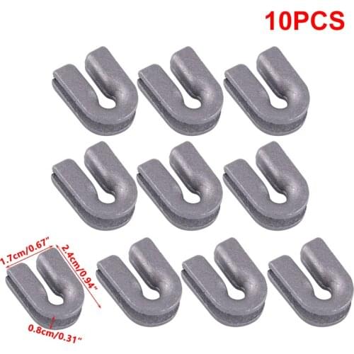 10PCS Trimmer Head Eyelet Fit For HUSQVARNA T35 T25 T35X T45X BUMP 537185902 and Material is Metal