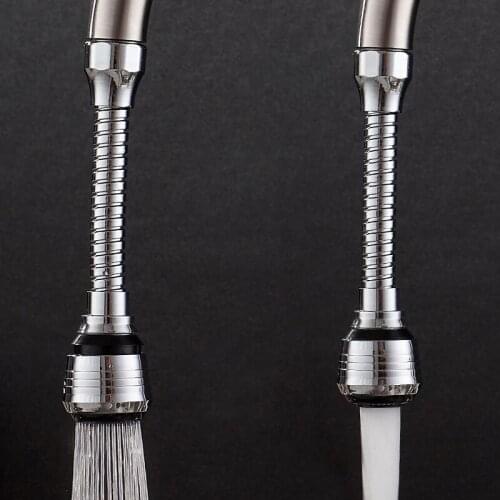 Long 360 Rotating Faucet Aerator Water Diffuser Bubbler Water Saving Filter Shower Head Nozzle Tap Connector Kitchen Accessories