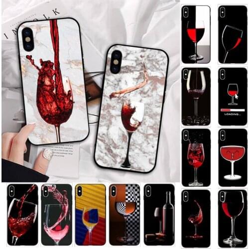 MaiYaCa wine glass Phone Case for iPhone 11 12 pro XS MAX 8 7 6 6S Plus X 5S SE 2020 XR cover
