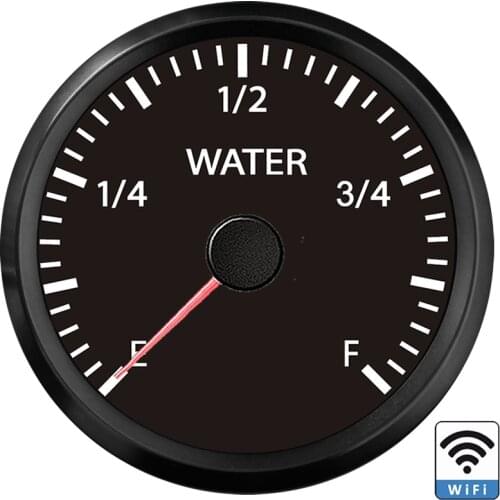 New WiFi Water Level Gauge 52MM Stainless Steel Water Level Meter 10-180ohm 240-33ohm for Marine Boat Car Free Shipping