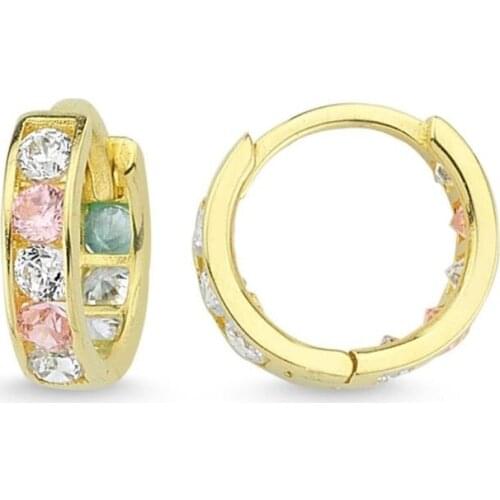 Gold Ring Kids Earrings TTGKPAÇK11-Certified 14K Gold-A perfect gift for your Loved Ones-Ephesus Gold & diamond