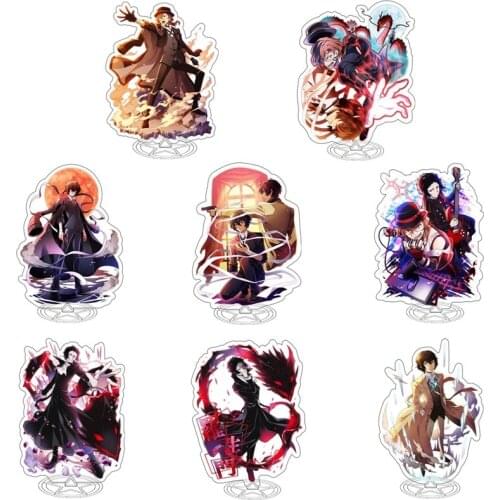 Bungo Stray Dogs Anime Figure Acrylic Stand Model Toy Dazai Chuuya Action Figures Decoration Cosplay Collectible DIY Gifts