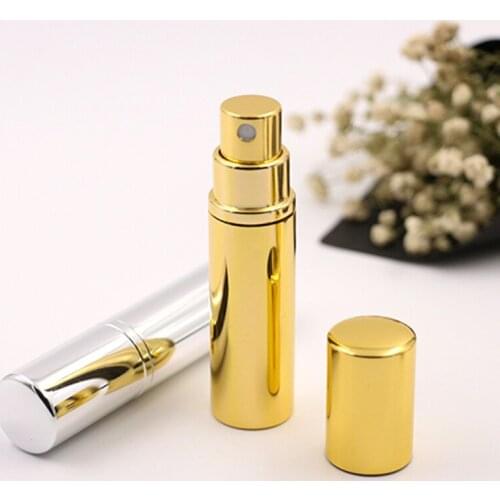 6PCS 5ml Bright Mini Refillable Perfume Bottles With Spray Scent Pump Empty bottles Cosmetic Spray Atomizer Bottles
