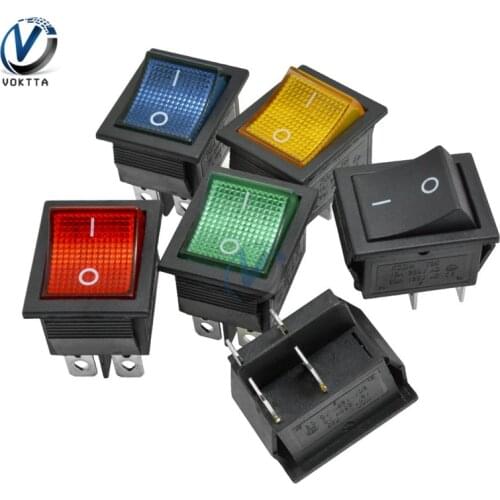 KCD4 Rocker Switch Power Switch ON-OFF/ON-OFF-ON 2/3 Position 4/6 Pin Electrical Equipment With Light Power Boat Switch 16A 250V