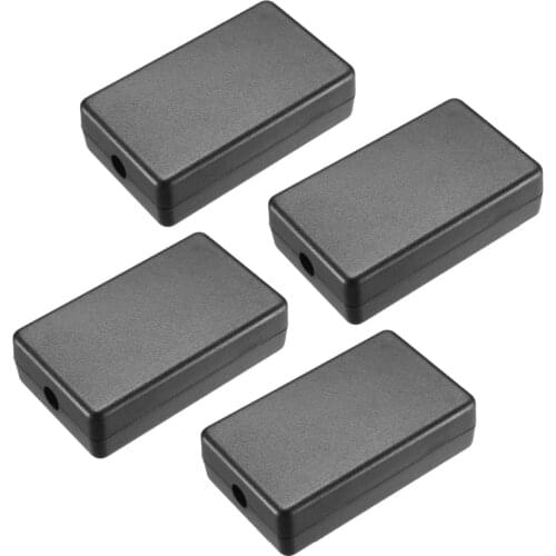 Uxcell Black 2.36x1.42x0.67inch / 60x36x17mm ABS Plastic DIY Electronic Junction Box Enclosure Case For Small Terminal 4pcs/lot