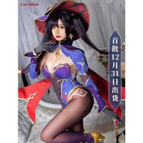 Game Genshin Impact Mona Cosplay Costume Enchanter Fashion Sexy Combat Uniform Female Halloween Party Role Play Clothing S-XL
