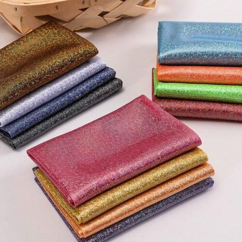 Laser Shiny Fabric DIY Shooting Background Party Red Christmas Decoration Cloth Stage Performance Clothing Fabric Patchwork 4Pcs