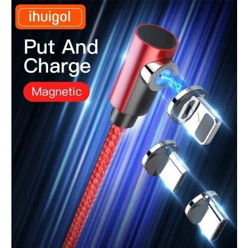 !ACCEZZ Magnetic Cable For iPhone X XS MAX XR 8 Fast Charging Micro USB Type C For Samsung S10 Magnet Charge Phone Cable Cord 2M