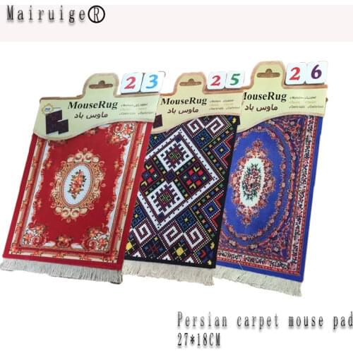 Mairuige style woven carpet mouse pad rubber decoration for tablet laptop player 280 x 180mm