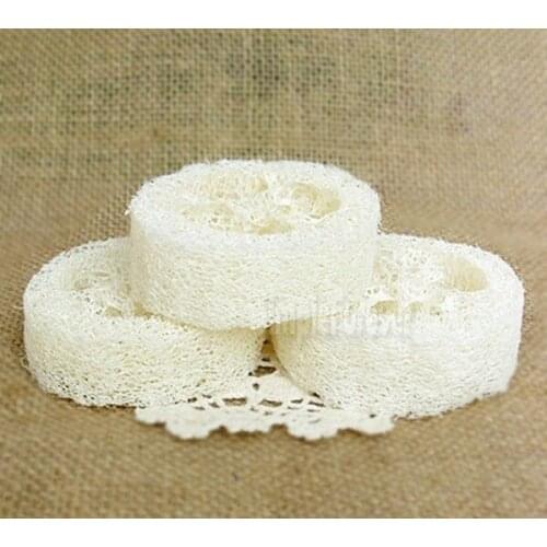 Natural Loofah Luffa Loofa Pad Spa Bath Facial Soap Holder Wholesale 150PCS/Lot
