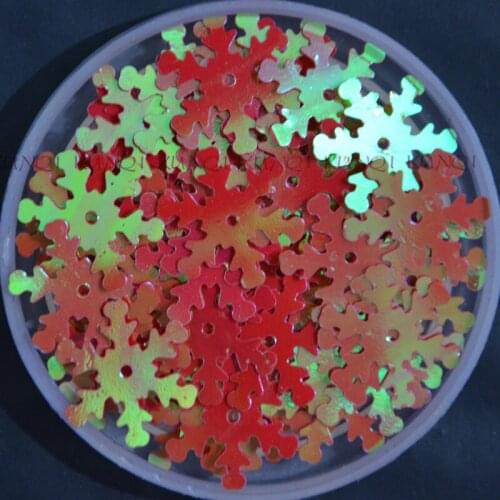 New!! 1000pcs 17*19mm Snowflakes Loose Sequin Paillette Sewing,Christmas Decoration, Kids DIY Garment Accessory SSZ123