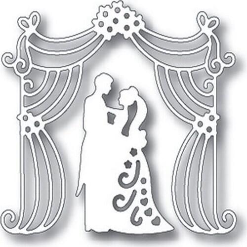 New 2021 Wedding Canopy Metal Cutting Dies for DIY Scrapbooking and Card Making Decorative Embossing Craft No Stamp