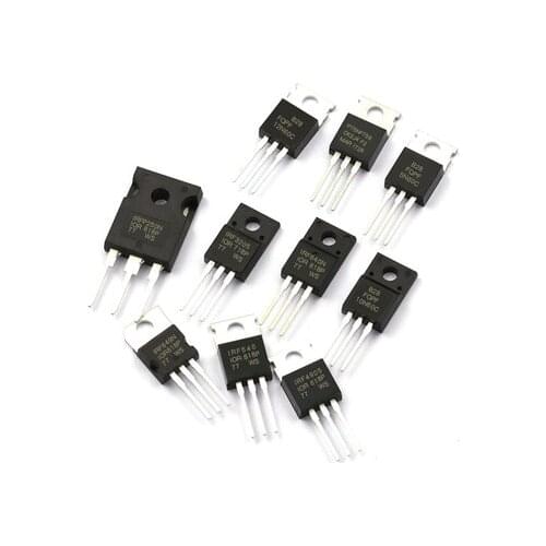 5PCS IRFZ24N IRF9640 IRL2505 IRF3710 IRF1407 IRFZ48N IRLB8721 IRFB3607 IRF9Z24N IRF510N IRFZ46N IRFB31N20D IRF2804 TO220 New