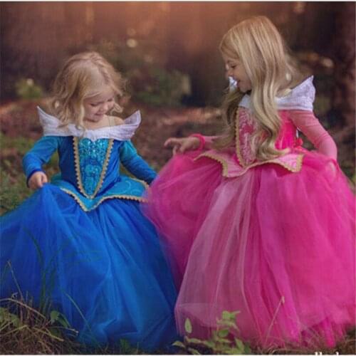 5 6 7 8 9 10 Years Girls Dress Halloween Cosplay Beauty Princess Dresses Christmas Costume Party Children Kids Clothing