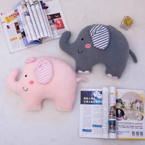 Plush elephant doll toy child sleeping cushion sofa cushion cute plush elephant baby to accompany the doll Christmas gift