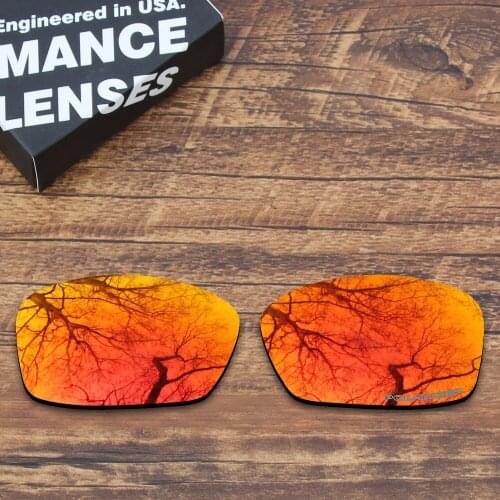 ToughAsNails Resist Seawater Corrosion Polarized Replacement Lenses for Oakley Hijinx Sunglasses Orange Red Mirrored (Lens Only)