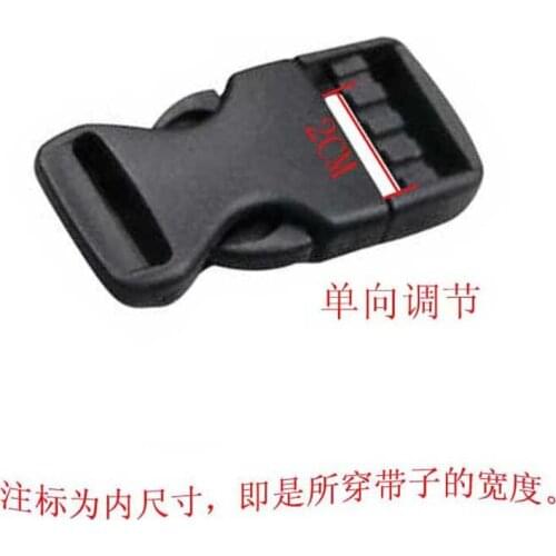 Free shipping 20pcs 20mm Plastic Buckles for ParaCord Bracelet webbing accessories for bags