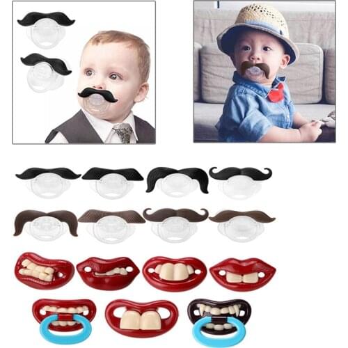 Silicone Funny Baby Pacifier Dummy Nipple Teethers Toddler Pacy Orthodontic Nipples Teether Baby Pacifier Christmas Gift
