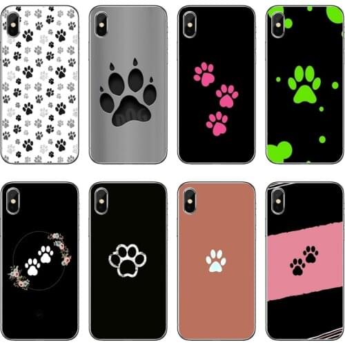 Dog Footprint Paw Silicone phone Case For Samsung Galaxy M30 J8 J7 J6 J5 J4 Prime Plus Pro J3 2018 2017 2016 2015