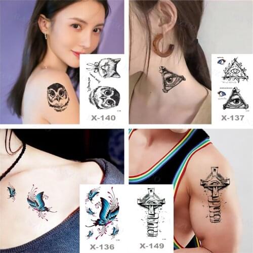 Temporary Tattoo Stickers for Kids Cute Art Fashion Fake Tattoo Small Stickers Tattoo Fingers Neck Tattoo Small Letters Stickers
