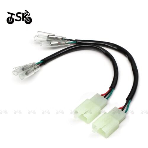 Motorcycle Tail Light Kawasaki ZX 6R 03-04 07-08 Ninja250 300 HONDA CBR 22 KTM200 Connector 3 power adapter plug connector