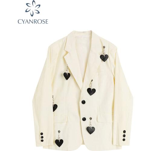 Fashion Vintage Blazer For Women Autumn 2021 New Casual Notched Collar Single-Breasted Long Sleeve Lady Streetear Jacket Female