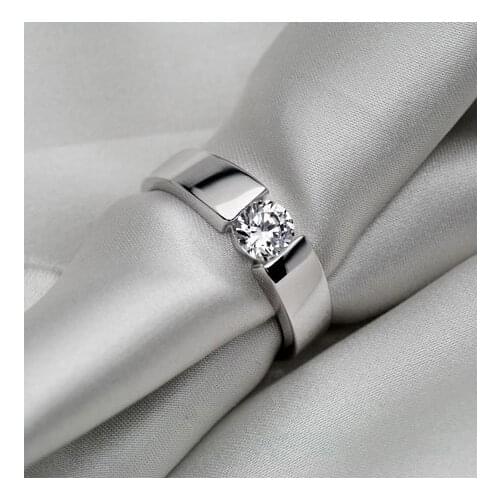 0.6 Carat Original Solid Gold Man Classic Fantastic Lovely Diamond Women Gold Ring Top Brand Style Excellent Design Ring