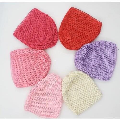 1pcs Fashion Elastic Knitting Crochet Basic Hat Pattern For Baby Girls Headdress Headwear Hair Accessories DIY Crafts Supplies