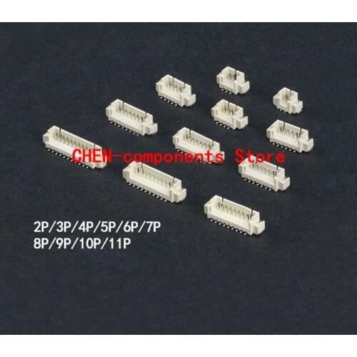 10pcs vertical paste 1.25mm pitch connector connector plug-in patch 2P3P4P5P6P7P8P---11P