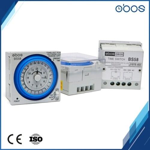 127v small body 24 hours timer switch mechanical type time timer with 96 times on /off per day minimum setting unit 15 mins