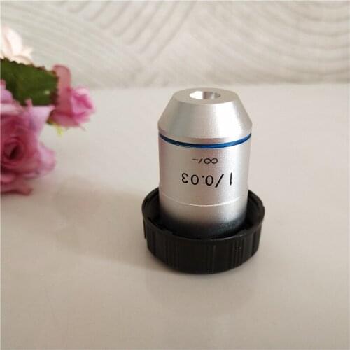 1X 195 Infinity Achromatic Stereo Microscope Objective lens with RMS Thread 20.2mmm Working Distance 50-60mm