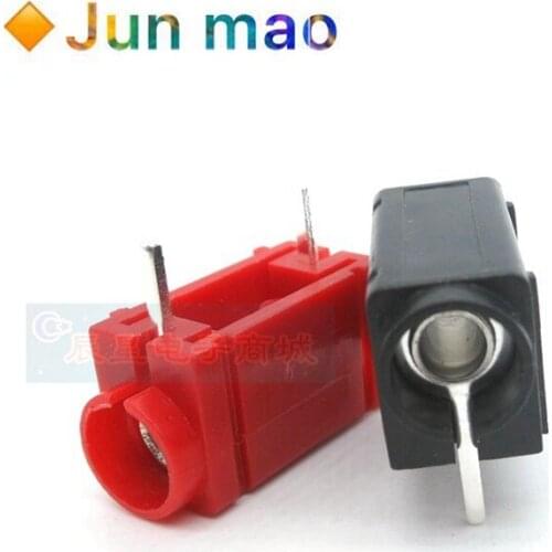 2PCS Soldering banana socket with pin PCB circuit board 4mm panel socket test plug high current banana plug holder