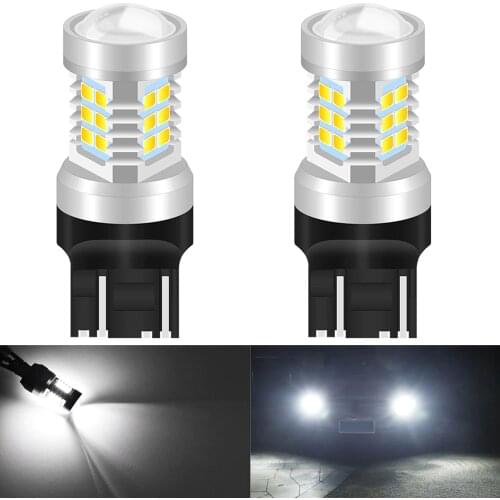 2pcs T20 7443 7444 W21/5W LED Car Bulb Lamp For Lada Vesta Kalina Accessories Front Dimension Light Lamp White Amber Yellow