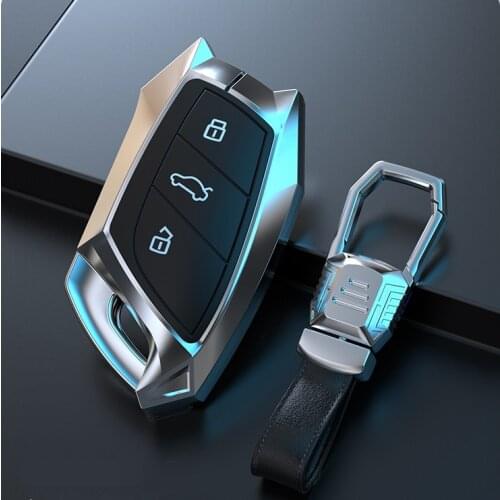 Car ZInc Alloy Key Case Cover Holder For MG ZS EV MG6 EZS HS EHS 2019 2020 For Roewe RX5 i6 i5 RX3 RX8 ERX5