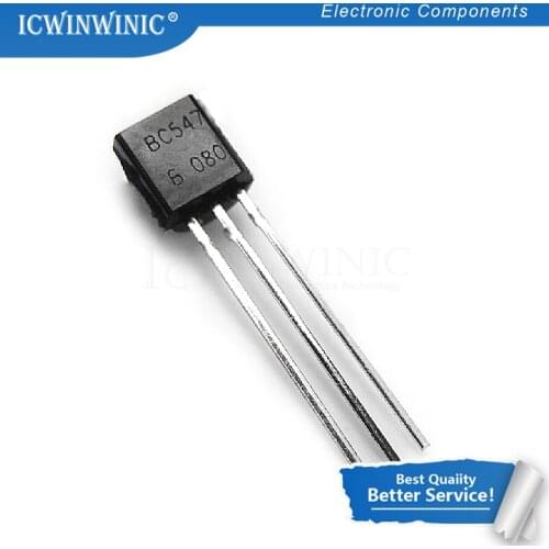BC547B BC557B Each 50piece all 100PCS/bag BC547 + BC557 NPN PNP Transistor TO-92 Triode Transistor In Stock
