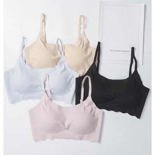 Seamless Bra Woman Bustier Women Lingerie Comfort Push Up Bras Female Underwear Gathers Pad Vest Running Yoga Bra Bralette