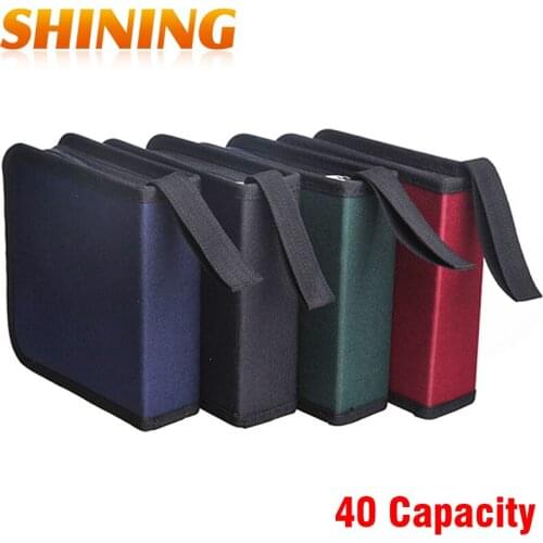 40 Capacity CD DVD Storage Case Holder Brand New DJ Storage Cover Box Case Disc Organizer Wallet Bag Album