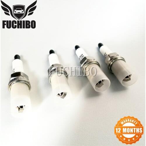 FUCHIBO 90919-01164 Spark Plugs 4PCS For Toyota YARIS VIOS CELICA COROLLA AVENSIS RAV4 CROWN PRADO TACOMA 4RUNNER K16RU11