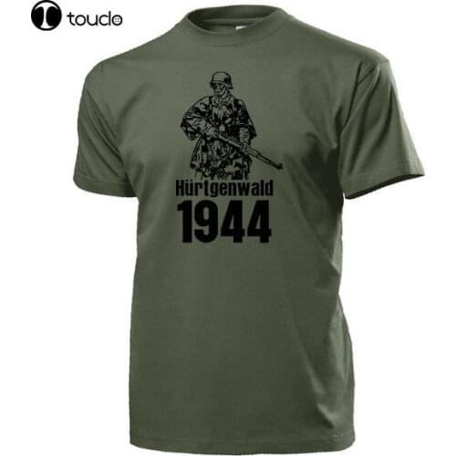 Graphic Letter T Shirt Men Casual Cotton Short Sleeve Hurtgenwald 1944 Zweiter Weltkrieg Hurtgen Schmidt Schlacht Weh - T Shirtt