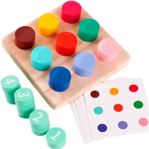 Number Color Matching Montessori Toys Screw The Arrow Direction Memory Challenge Game Fine Motor Training Kids Educational Toys