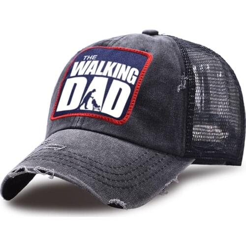 The Walking Dad Mesh Caps Outdoor Summer Fashion Brands Snapback Hat Adjustable Cotton Trucker Hat Casual Sun Shade Sport Cap