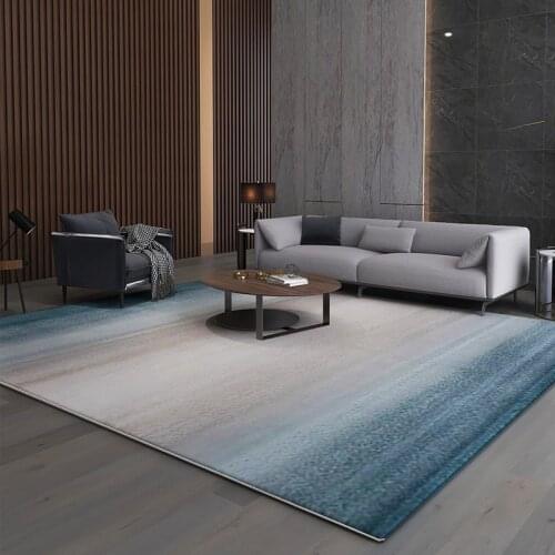 Nordic Ins Gradient Living Room Carpet Modern Brief Bedroom Rug Home Abstract Coffee Table Floor Mat Polypropylene Bedside Rug