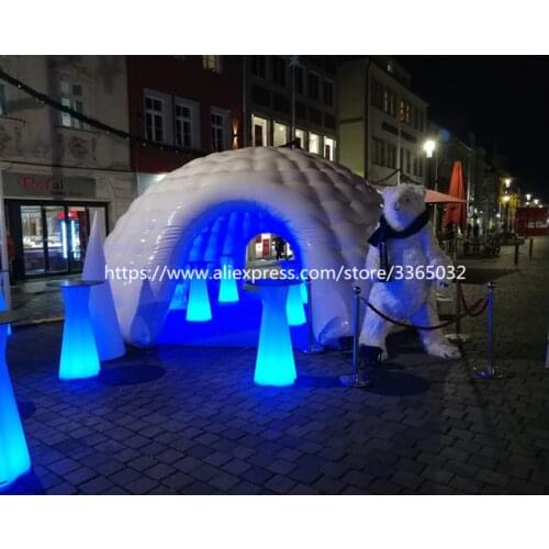 Custom Event Dome Tent / White Inflatable Igloo Tent for Outdoor Party