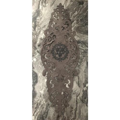 My Corner Dowry Laser Embroidered Custom Cut Leather Runner Dark coffee