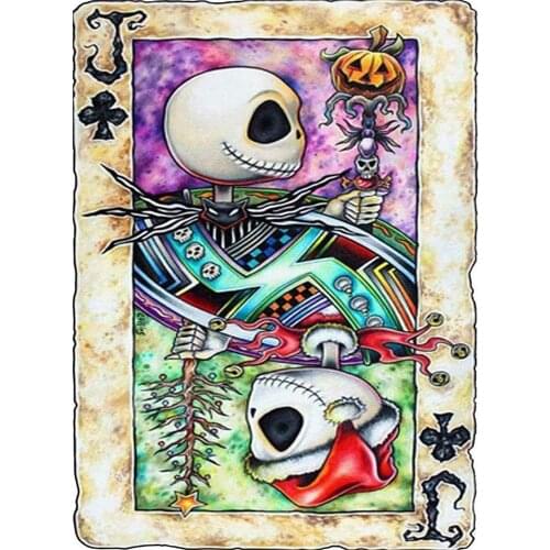 Tim Burton DIY Embroidery Cross Stitch 11CT Kits Craft Needlework Set Cotton Thread Printed Canvas Home Dropshipping