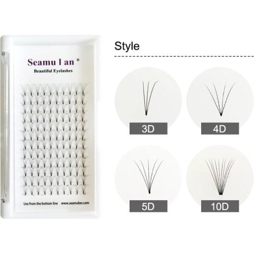 Eyelash Premade Wide Fans 3d/4d/5d/10d Short Stem Russian Volume Professional Eyelash Extensions Faux Mink