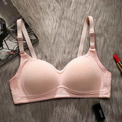 New Teen Girls Underwear Soft Padded Cotton Soild Bra for Young Girls for Yoga Sports Running Small Training Bra teen underwear