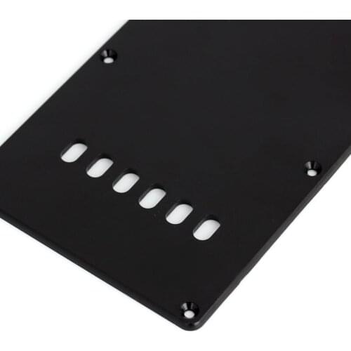 Ply Single Black Guitar Tremolo Spring Backplate Cover For Black Electric Guitar E56D