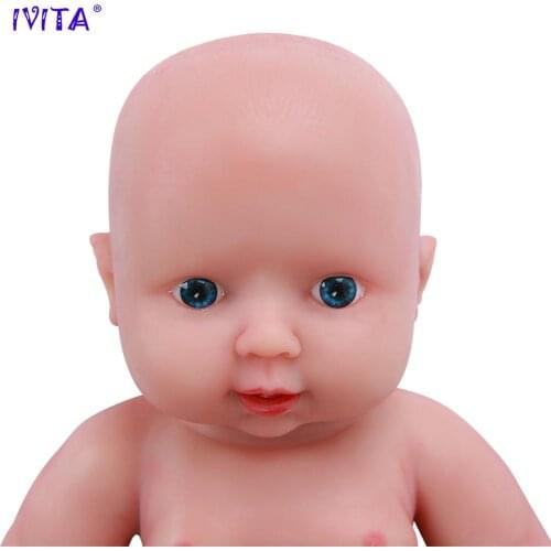 Send from US & China IVITA WG1505 30cm 1.1kg Full Body Silicone Realistic Reborn Girl Dolls Lifelike Skin Soft Dolls Small Toys