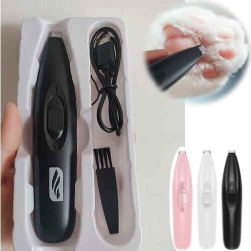 USB Rechargeable Dog Grooming Clipper Cordless Cat Clipper Low Noise Electric Pet Trimmer for Trimming The Hair Around Paws&Butt